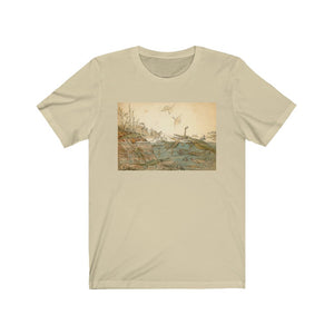 Duria Antiquior, a more ancient Dorset, by Henry De la Beche Unisex Jersey Short Sleeve Tee - Fossil Daddy