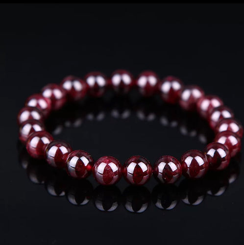 Red Garnet Natural Stone Hologram Bracelet