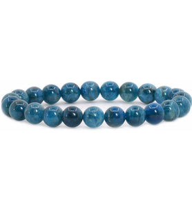 Blue Apatite Natural Stone Hologram Bracelet