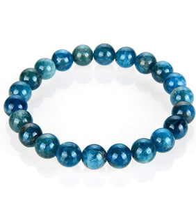 Blue Apatite Natural Stone Hologram Bracelet